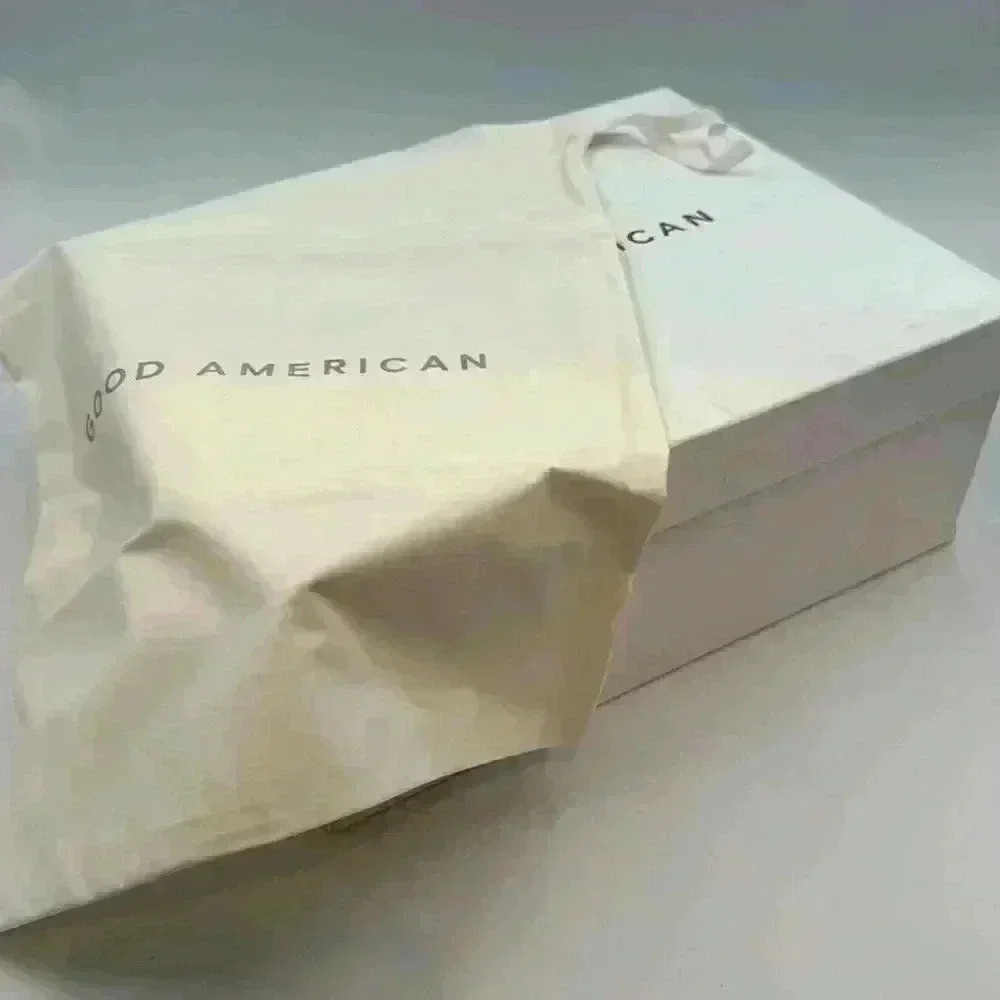 🆕 with box Good American square toed rhinestone heeled slides size 9 - Picture 11 of 12